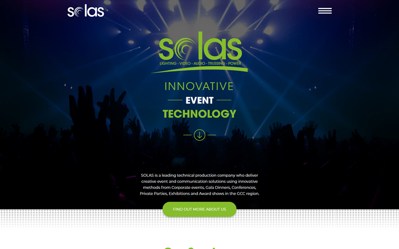 web design for SOLAS