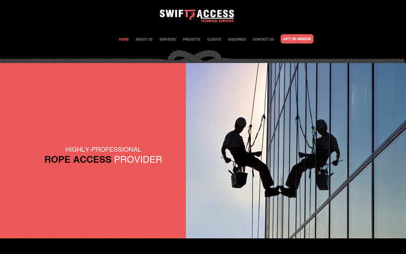 Swift Access web design