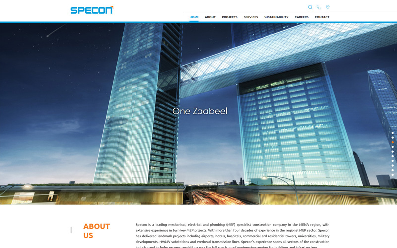 Website Design for Specon Group