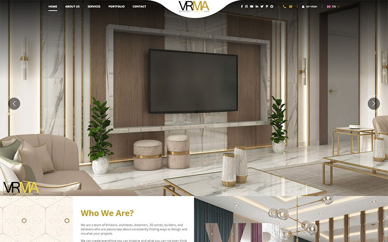 VRMA interior design company in Dubai Sports